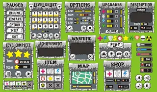 用于创建游戏的游戏用户界面和主题