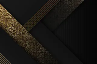 金色细节的深色纸层背景