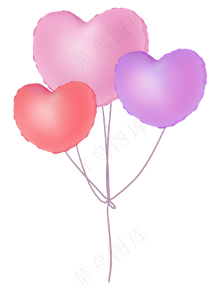 七夕情人节粉红色情侣气球