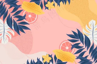 丰富多彩的夏季背景，便于放大