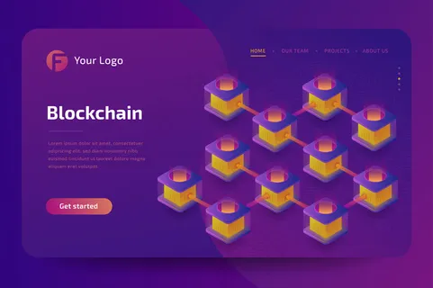 加密货币采矿场。比特币的创造。等距