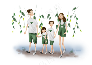 一家人旅行旅游