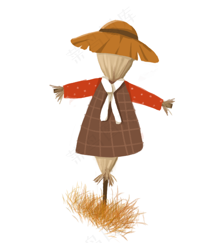 秋天稻草人(800X960(DPI:300))psd模版下载