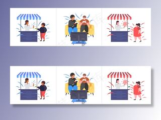 设定肥胖者不同姿势肥胖混血男女性格肥胖者不健康的生活方式观念