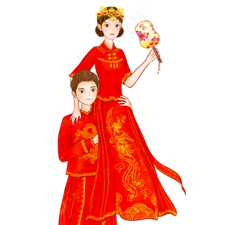 七夕情人节中式婚礼