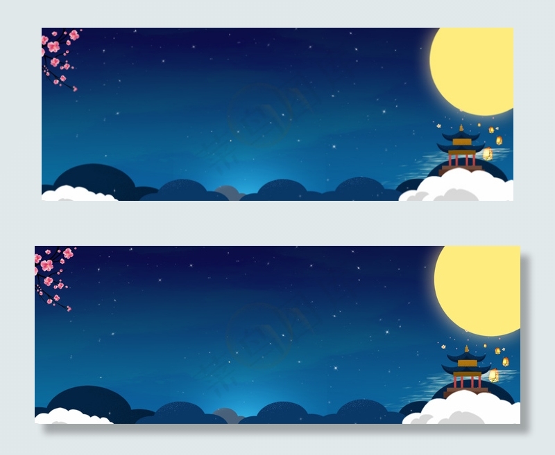 古典中秋背景模板