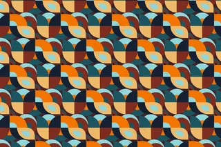 无缝圆形几何槽纹纹理