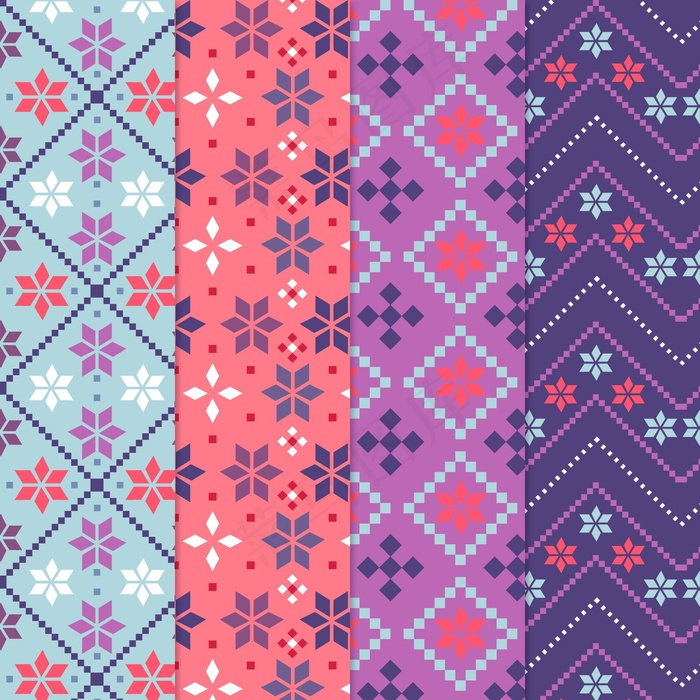 五彩缤纷的松鸡图案系列