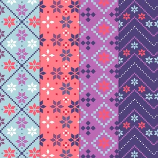 五彩缤纷的松鸡图案系列