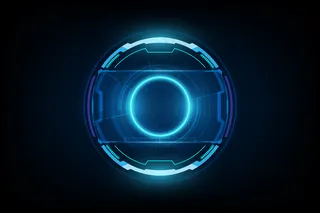 未来主义科幻hud圆形元素背景