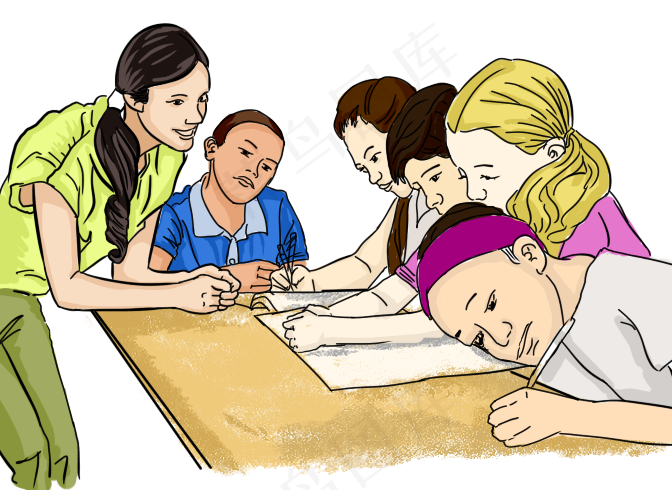 手绘教师节开学讲课