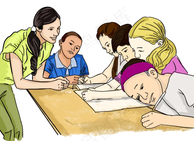 手绘教师节开学讲课(672X490(DPI:300))psd模版下载