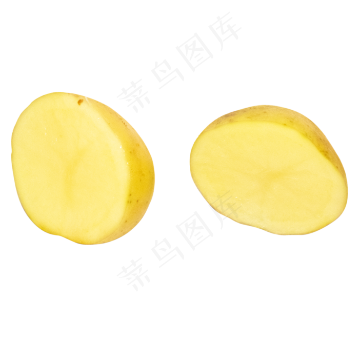 黄色切开土豆