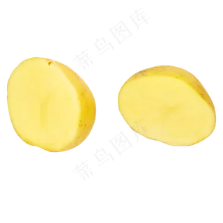 黄色切开土豆