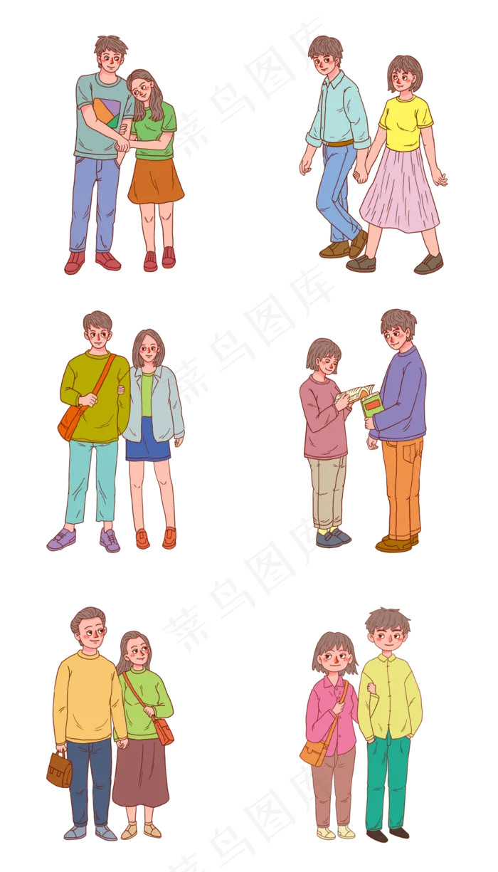 七夕情人节情侣谈恋爱(2835X4961(DPI:300))psd模版下载