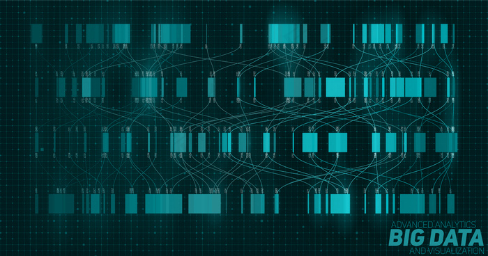 大数据蓝色可视化。eps,ai矢量模版下载