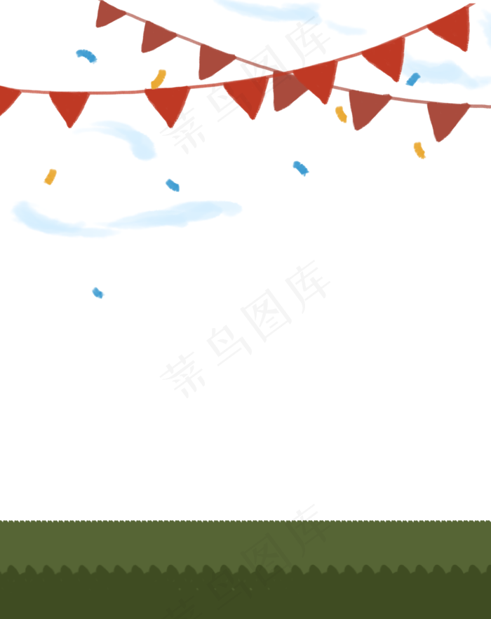 国庆节彩旗庆祝场景下载
