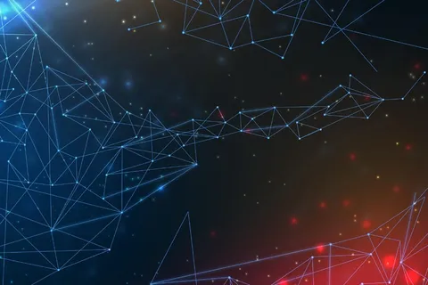 梯度网络连接背景