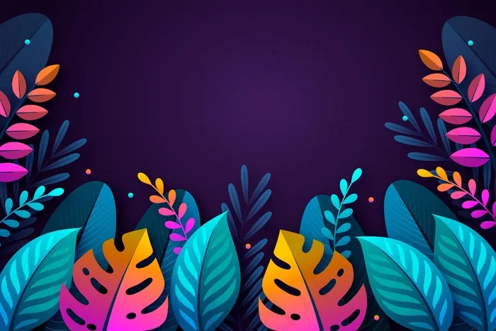 热带树叶背景eps,ai矢量模版下载