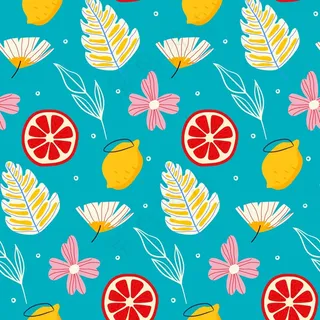 夏季花柚图案 夏季花柚图案