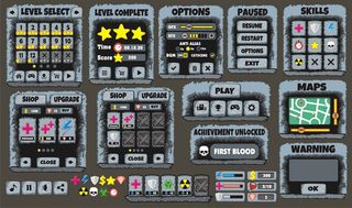 用于创建游戏的游戏用户界面和主题