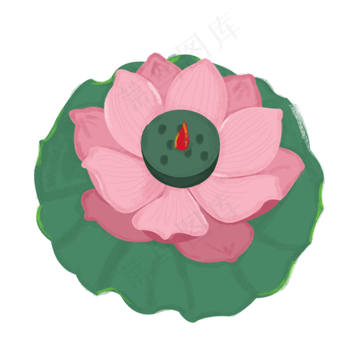 中元节鬼节莲花灯元素