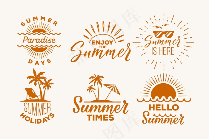 夏季标签集