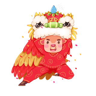 2021春节牛年舞狮