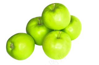 一堆青色苹果