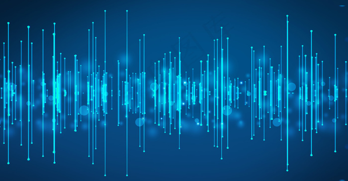 蓝色光钎科技背景