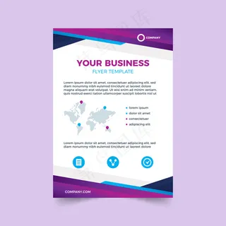 商务宣传单,DM传单彩色模板