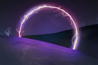 美观的深色墙纸背景，霓虹灯