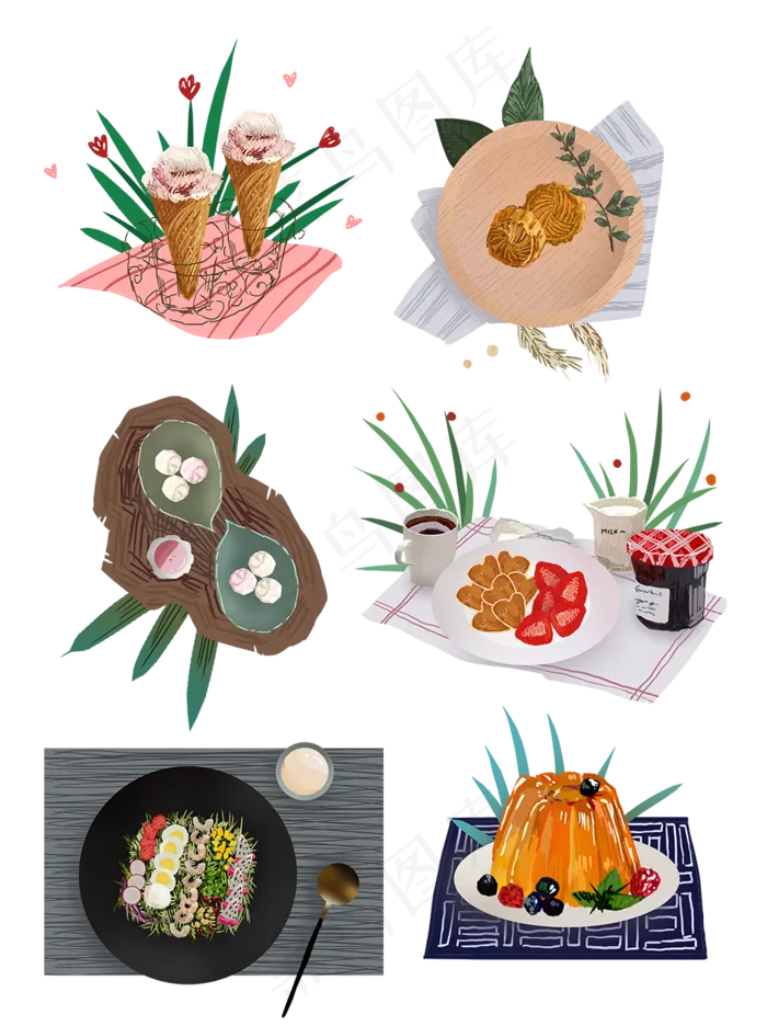 美食冰激凌 (1024X1369(DPI:150))psd模版下载