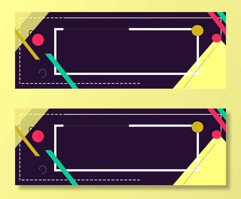 简约边框创意合成背景