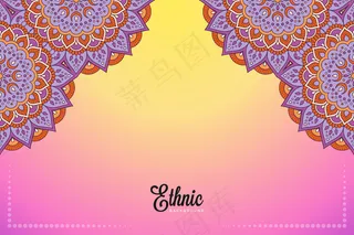 金色矢量豪华装饰曼荼罗设计背景