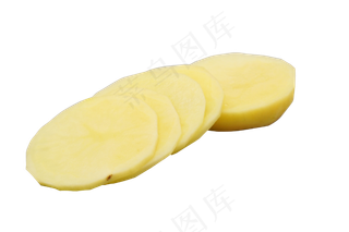 黄色切开土豆