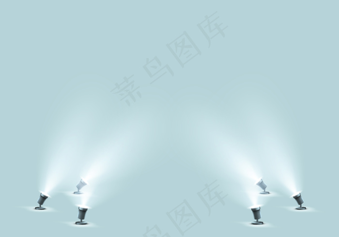 摄影棚或舞台用落地聚光灯eps,ai矢量模版下载