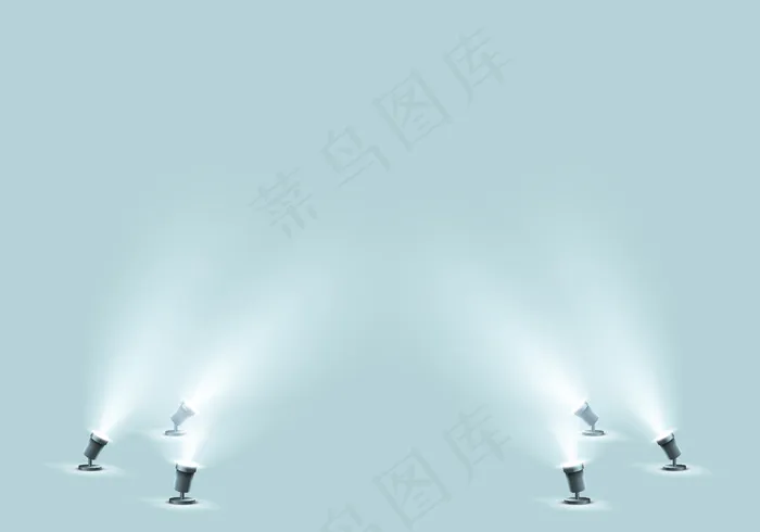 摄影棚或舞台用落地聚光灯eps,ai矢量模版下载