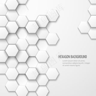 六边形元素的抽象背景。商业几何背景