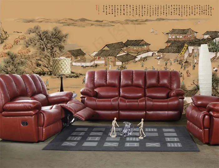 电视墙背景画效果图片