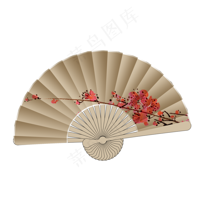 古风梅花折扇