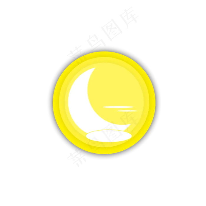 黄色简约中秋节月亮元素设计(3072X4107(DPI:300))ai矢量模版下载