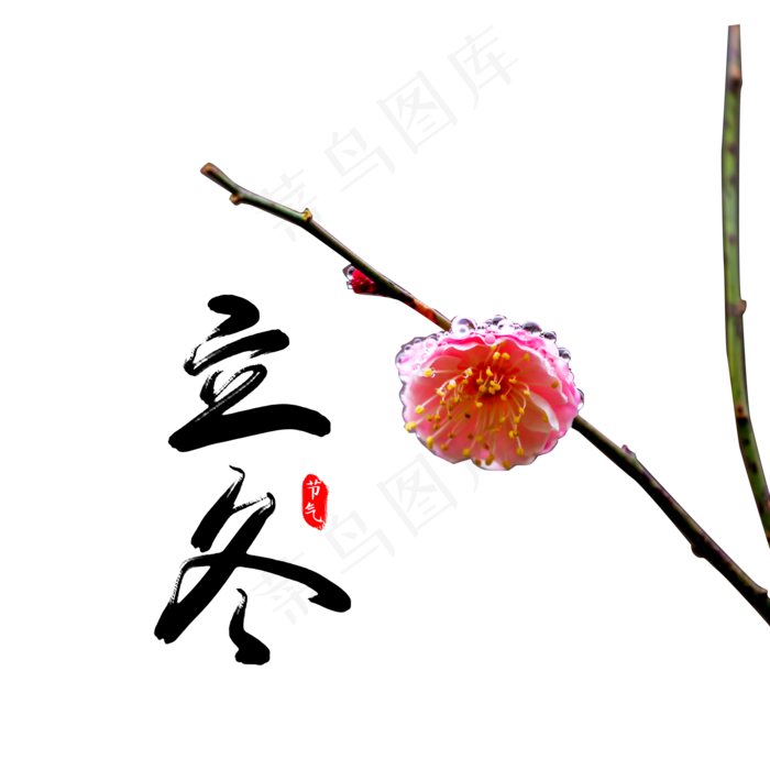 二十四节气立冬(2000X2000(DPI:300))psd模版下载