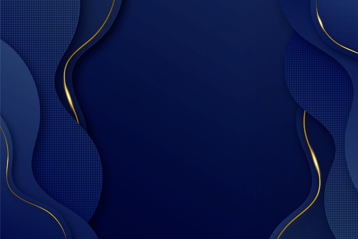 优雅的深色背景，金色细节