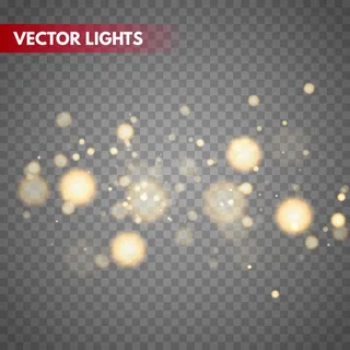 Bokeh灯光矢量背景。神奇的模糊粒子。