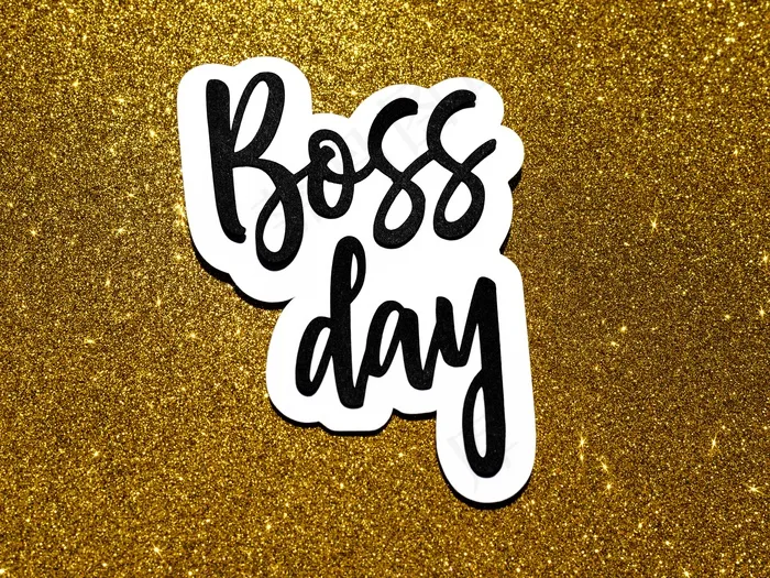 带闪光的老板日平面躺椅标志