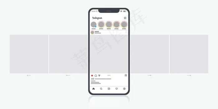 Instagram转盘接口eps,ai矢量模版下载