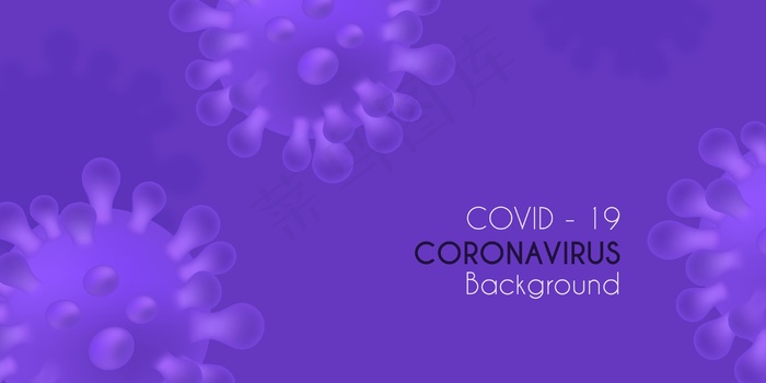 冠状病毒背景概念