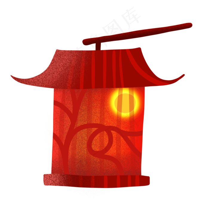 中秋灯笼挂饰(2048X2048(DPI:300))psd模版下载