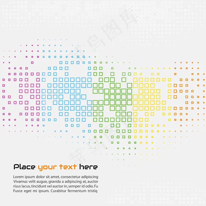 抽象彩色几何模板eps,ai矢量模版下载